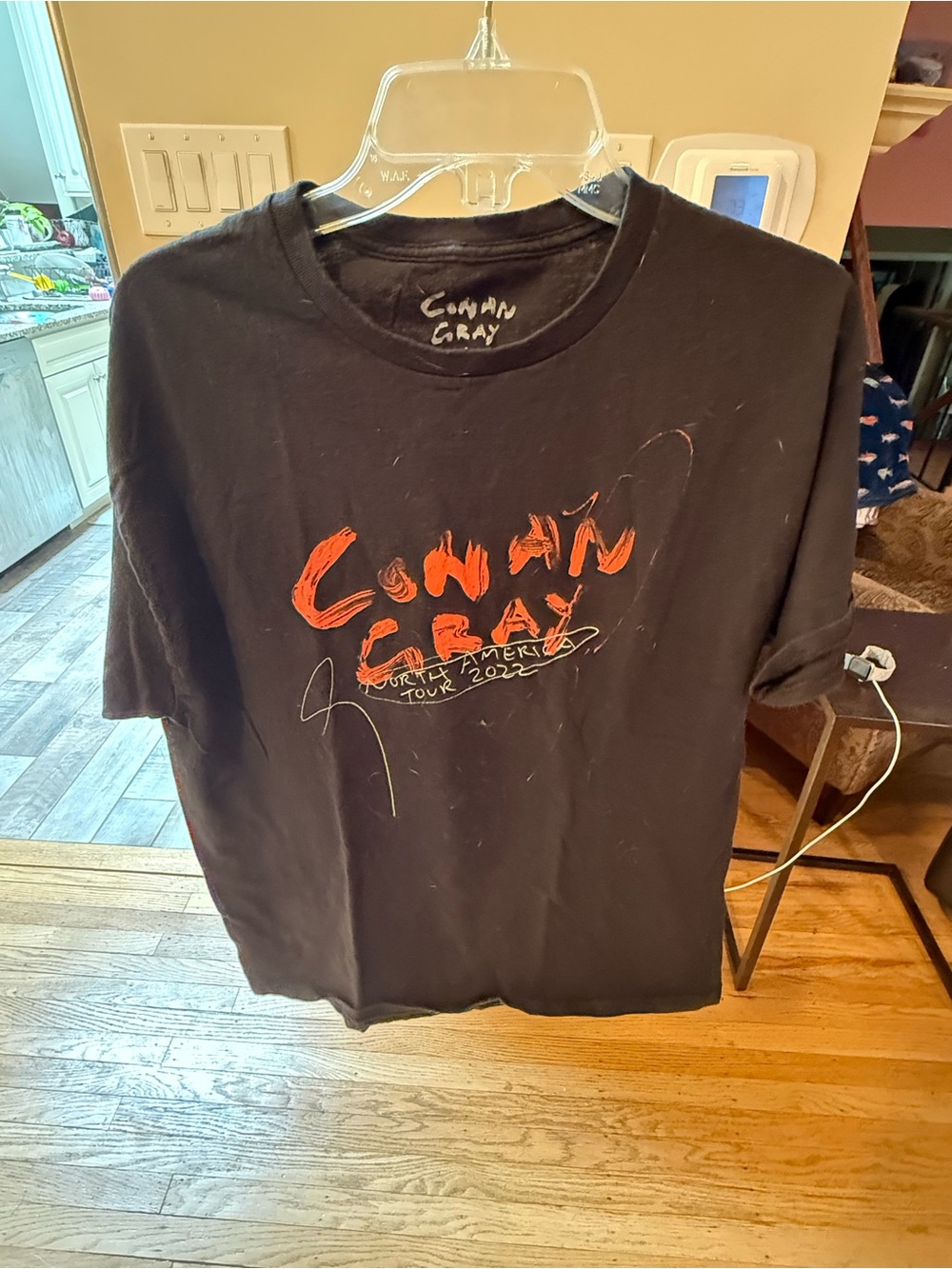 Conan Gray North America Tour 2022 Graphic Concert T-Shirt Black Large